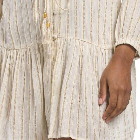 L*Space Vida Coverup Mini Dress Tunic Tapioca Cream - Picture 5 of 7